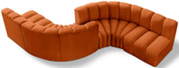 Arc - Velvet 6 Piece Modular Sofa Meridian Furniture