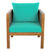 2 Piece Outdoor Armchair Set With Cushion Hearth and Haven