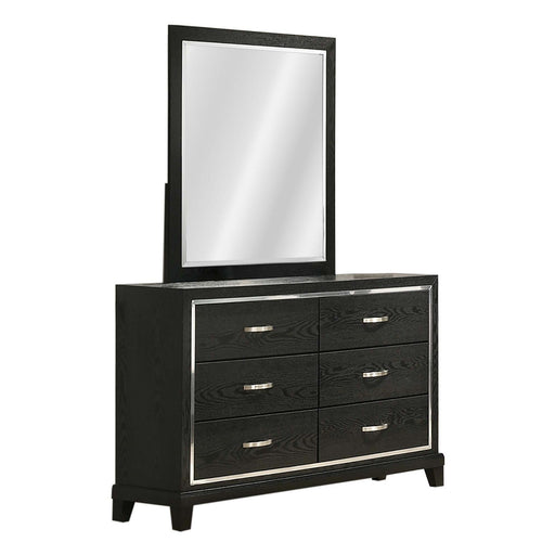 1 Piece Dresser With Tapered Legs Furniture - Black Home Essentials