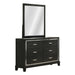 1 Piece Dresser With Tapered Legs Furniture - Black Home Essentials