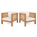 Outdoor Club Chair With Wicker Armrest Noble House