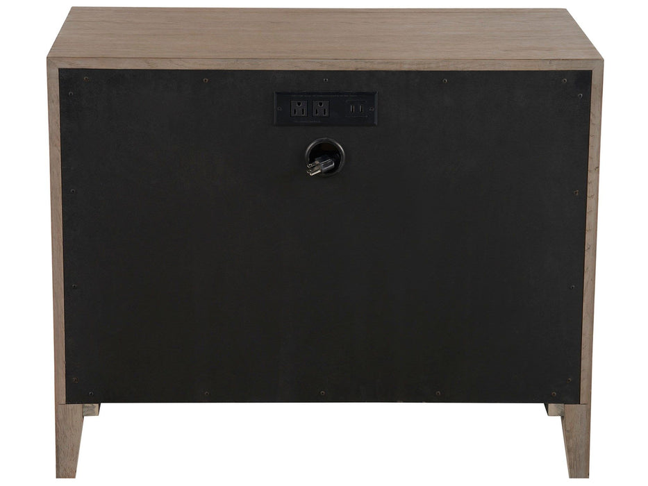 New Modern - Cove Drawer Nightstand - Dark Brown