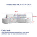 V - Shaped Modular Sofa Set With 3 Pillow Home Essentials