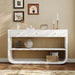 Console Table With 3 Soft Close Drawers & 2 Open Shelves Noble House