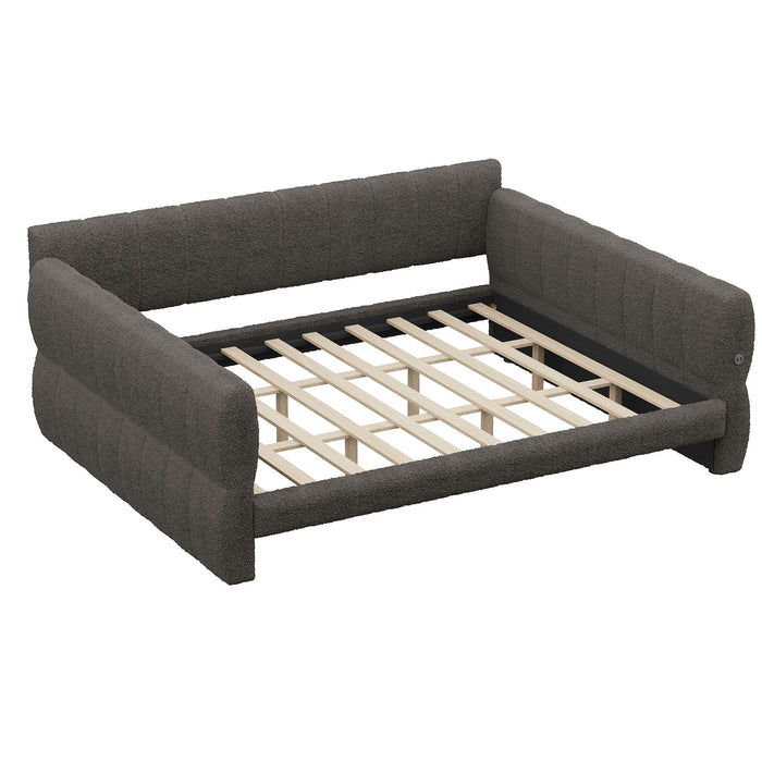 Upholstered Platform Bed With USB Charging Dreamland