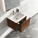 Etna - Striped Bathroom Vanity With Ceramic Sink, Wall Mounted Floating Bathroom Vanity For Modern Bathroom Home Essentials