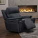 Hartley - Glider Recliner With Power Headrest & Footrest - Black New Classic