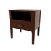 Modern Nightstand With Drawer And Open Shelf Hearth and Haven
