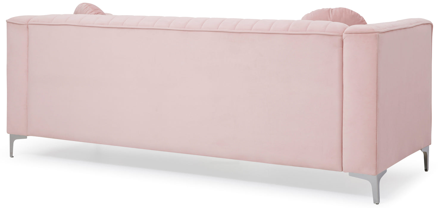 Glory Furniture Delray Sofa (2 Boxes), Pink