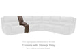 Dunleith - Console w/ Storage - Chocolate Signature Design by Ashley®