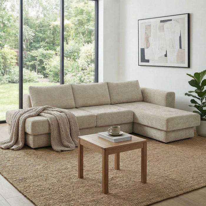 L-Shaped Modular Sofa With Double Layer Cushion Noble House