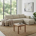 L-Shaped Modular Sofa With Double Layer Cushion Noble House