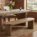 Indoor Dining Bench, 350 Lbs Weight Capacity, Fits 3 People - Pine Noble House