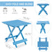 Folding Square Table For Backyard - Blue Home Essentials