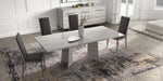 Mia - Dining Table - White / Gray / Silver Status Italy