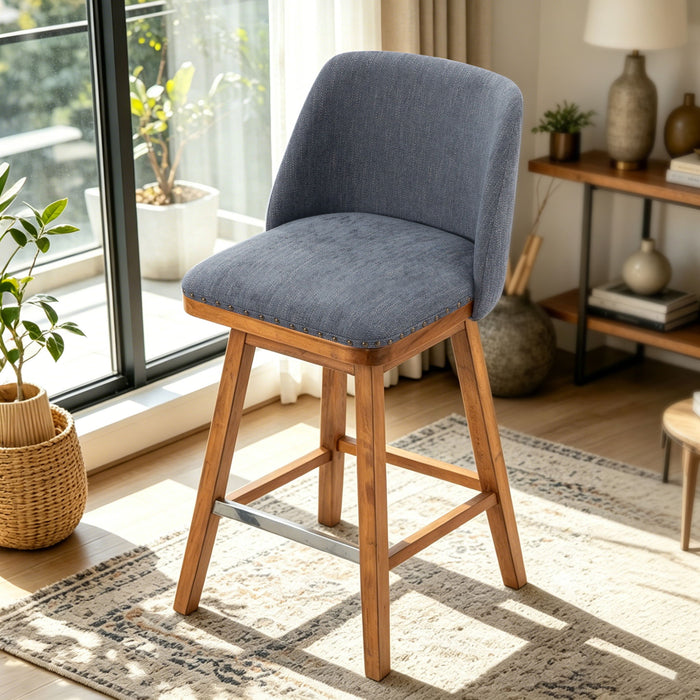 360° Swivel Bar Stool, Counter Height Kitchen Island Chair Home Essentials