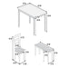 6 Piece Dining Set Table With 4 Side Chairs And Bench - Light Brown / White Home Essentials