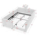 Cute Rabbit Ear Upholstered Platform Bed Frame With Safety Rail Home Essentials