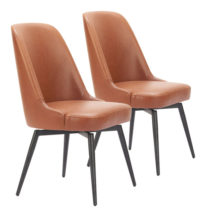 Keppel - Swivel Dining Chair (Set of 2) Zuo Modern