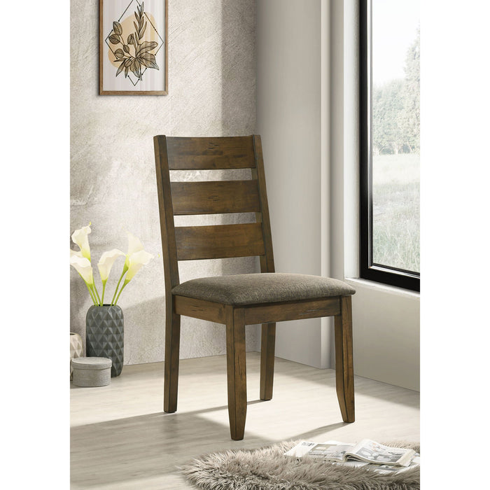 Ladderback Dining Chair (Set of 2) - Brown Furniture Max