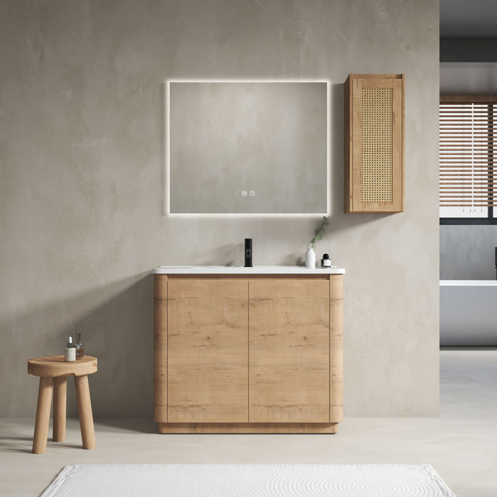 Freestanding Bathroom Vanity With Sink And 2 Soft Close Doors Home Essentials