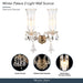 Michael Amini Lighting - Winter Palace 2-Light Traditional Crystal Wall Sconce - Gold / White Michael Amini
