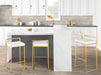 Fuji - Contemporary / Glam & Quality Construction Barstool Lumi Source