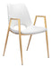 Desi - Dining Chair With Gold Legs (Set of 2) Zuo Modern
