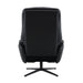 Labonita - Motion Accent Chair With Swivel & Ottoman - Black Top Grain Leather & Black ACME