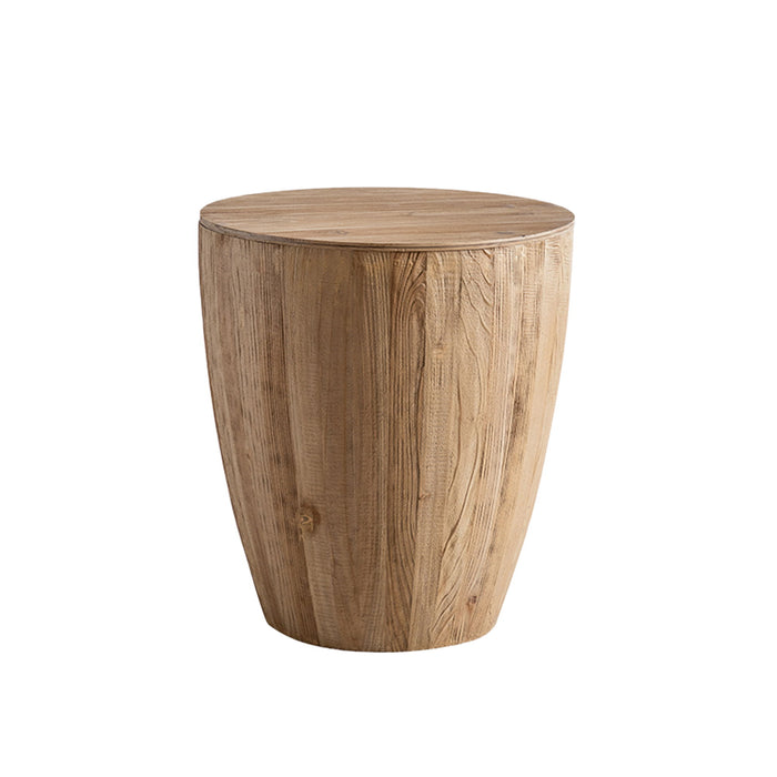 Vintage Style Barrel Coffee Table With Storage