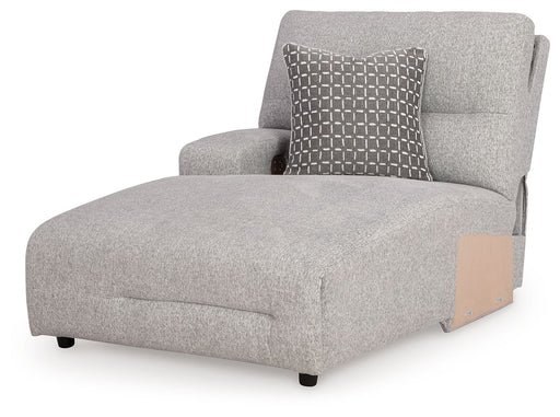 Acklen Place - Laf Power Reclining Back Chaise - Pewter Signature Design by Ashley®