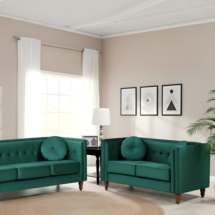 Chesterfield Loveseat 2 Seater Couch For Living Room US Pride