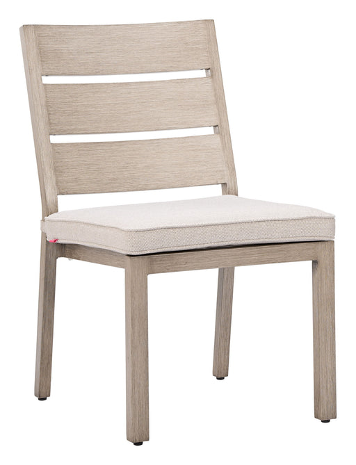 Reefline - Armless Dining Chair (Set of 2) - Gray / Light Brown Zuo Modern