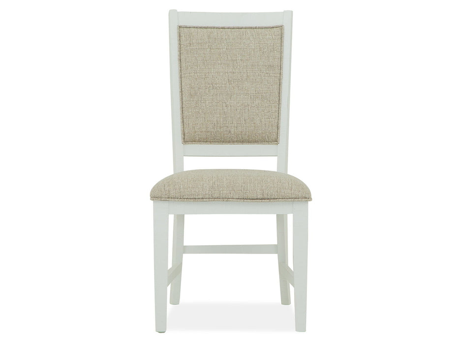 Heron Cove - Step Up Side Chair With Upholstered Seat & Back (Set of 2) - Chalk White Magnussen Furniture