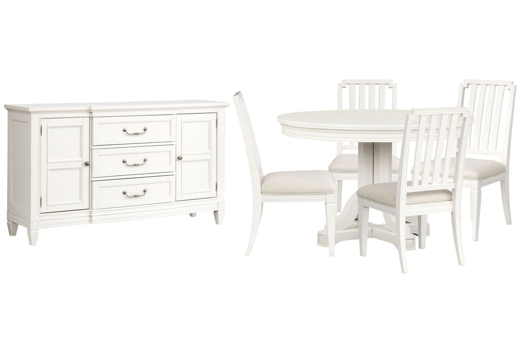 Willowbrook - Extendable 48" Round Dining Table Set Magnussen Furniture