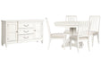 Willowbrook - Extendable 48" Round Dining Table Set Magnussen Furniture