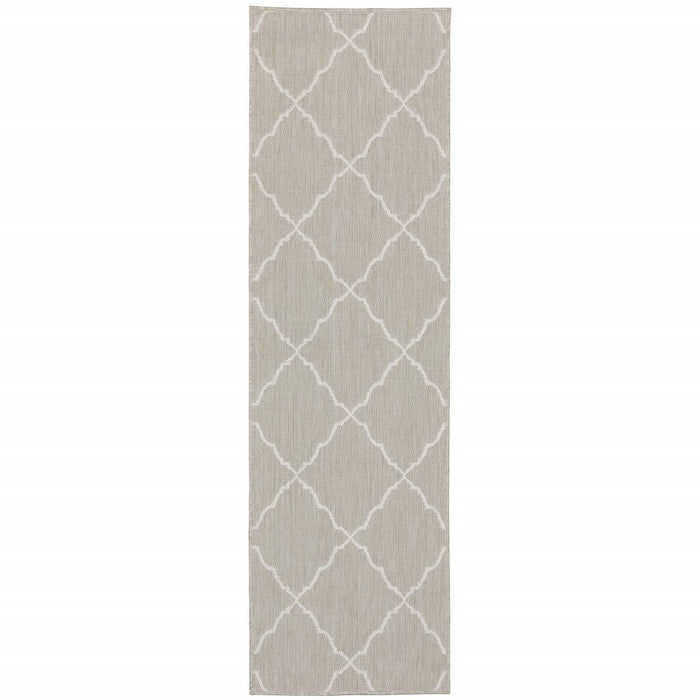 Indoor & Outdoor Area Rug - Gray / Ivory