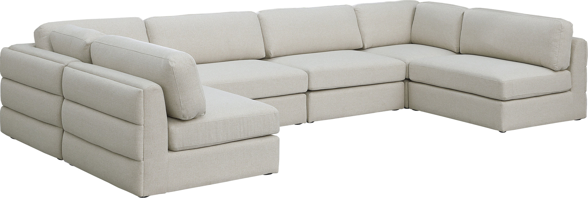 Beckham - Modular Sectional 6 Piece - Beige - Modern & Contemporary