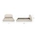 Archie Puffy Grounded - Upholstered Platform Bed Jennifer Taylor Home