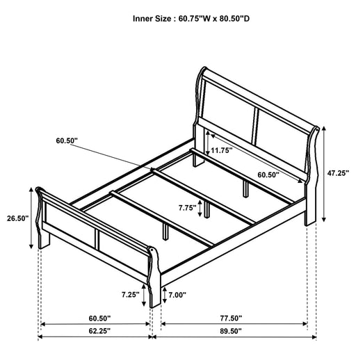 Bedroom Set With Curved Details Furniture Max