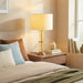Echo - Table Lamp With On / Off Switch Clear Body Base - Clear / Silver / White Ashcroft Furniture