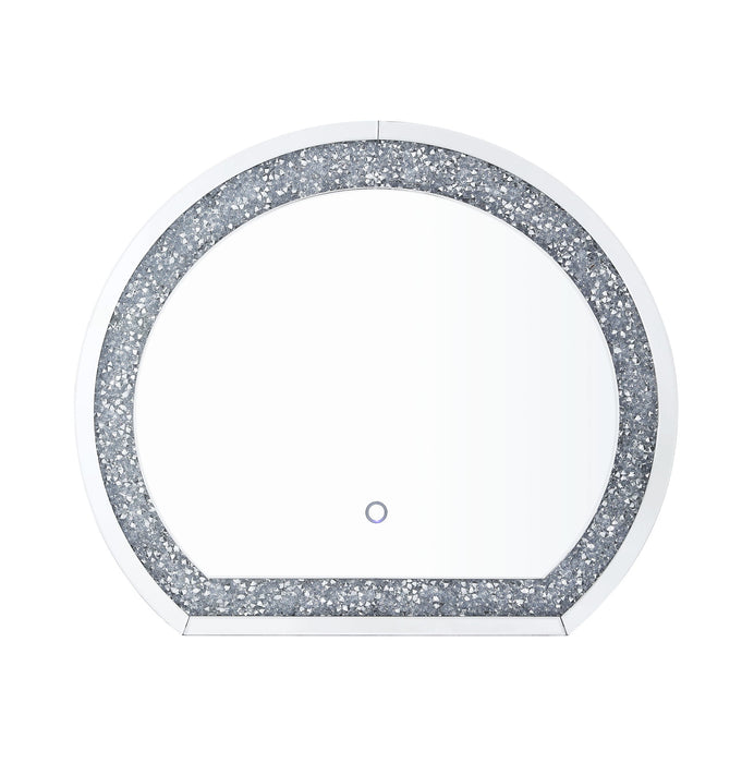 Noralie - Accent Mirror - Mirrored & Faux Diamonds