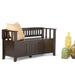 Acadian - Entryway Storage Bench, Handcrafted Simpli-Home