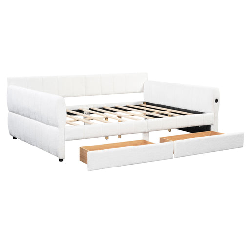 Upholstered Platform Bed With USB Charging Dreamland