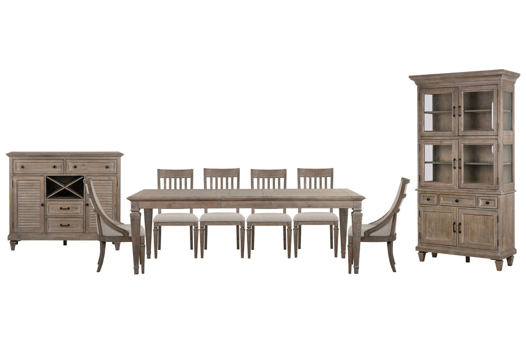 Lancaster - 9 Piece Extendable Rectangular Dining Table Set Magnussen Furniture