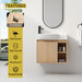 26" Wall Mounted Bathroom Vanity With Sink & Soft Close Door - Oak Home Essentials