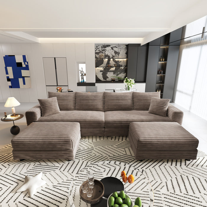 Modern Comfy Upholstered Sofa Cloud Couch & Deep Seat Couches Home Essentials