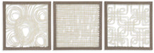 Odella - Wall Decor Set (Set of 3) - Cream / Taupe Signature Design by Ashley®