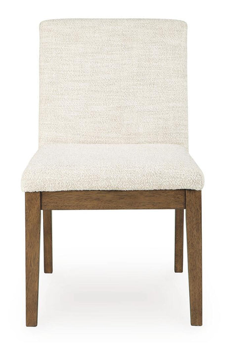 Marxmore - Dining Upholstered Side Chair (Set of 2) - Beige / Brown Benchcraft®