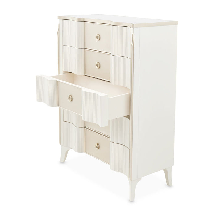 La Marisia - 5-Drawer Chest - Creamy Pearl